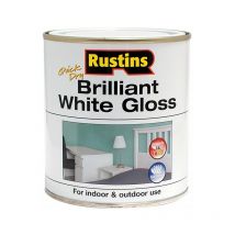 Quick Dry Brilliant White Gloss 1 Litre - Rustins
