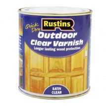 Exterior Varnish Satin 1 litre RUSEVS1L - Rustins
