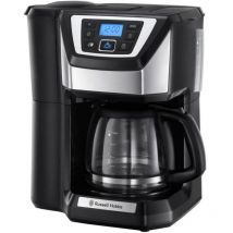 Russell Hobbs Cafetière à Grain [Programmable,Technologie WhirlTech pour extraction & arôme optimaux] Chester (max 12 tasses, verseuse en verre 1,5L,