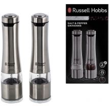 Classics - Elektrische Pfeffer- und Salzmühlen (Keramikmahlwerk, Edelstahl, Silbergrau) -nr. 23460-56 - Russell Hobbs