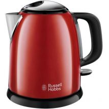 24992-70 Bouilloire Compacte Colours Plus Capacité 1 l Filtre Anti-Calcaire Amovible Lavable - Rouge - Russell Hobbs