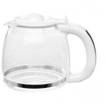 Caraffa in Vetro di ricambio - per Macchina da Caffè Inspire bianca 24390-56 e grigia 24393-56 - Contorni color bianco - Caraffa Vetro per macchina