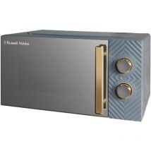 Grey Microwave Manual Groove 700W 17L RHMM723G - Grey - Russell Hobbs