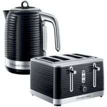 Russell Hobbs - Inspire 4 Slice Toaster & Kettle Set, Black