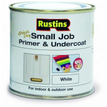 Small Job Primer Undercoat White 250ml - Rustins