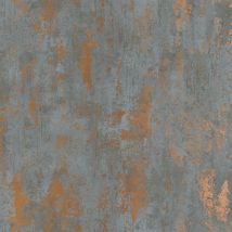 Nina Home Wallpapers - Rust Metallic Marble Wallpaper Nina Home Industrial Concrete Effect Grey Copper