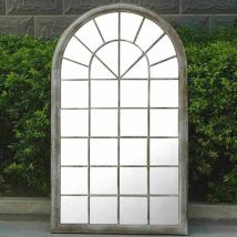 Vidaxl - Gothic Rustic Arch Garden Mirror Indoor Outdoor Vintage Romance Glass Wall Large
