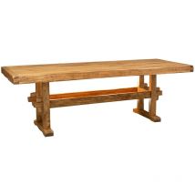 Rustic table in solid wood of tiglio natural finish