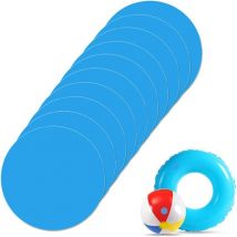 Ineasicer - Selbstklebende PVC-Pool-Reparaturflicken, Vinyl-Pool-Reparaturflicken, Bootsabdeckungen, Pool-Reparaturflicken – 10er-Pack