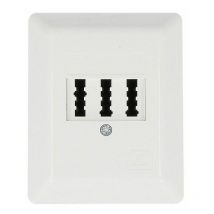 Rutenbeck Boîte de raccordement tae réseau analogique tae 2x6/6 nff blanc pur