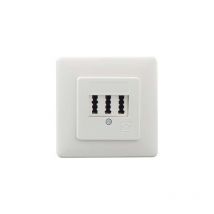 Prise téléphone complète – Rutenbeck TAE 2x6/6 NFF Up rw