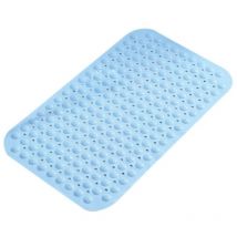 GSC – Rutschfeste Badematte 36 x 70 cm – Blau – PVC – Strapazierfähig – Pflegeleicht – Antirutschmatte für Badewanne & Dusche