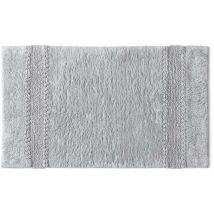 Kiamami Valentina - Grauer 50 X 80cm Rutschfester Badezimmerteppich Aus Baumwolle Bessera