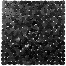 Rutschfeste Duschmatte, 54 x 54 cm (schwarz), quadratische Duschmatten, rutschfeste und schimmelresistente Badewannenmatte, rutschfeste