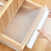 Rutschfeste Schubladenbodenmatte, Schubladenmatte, wasserdichte, transparente Kühlschrankmatte, kann auf die Größe 45 x 500 cm zugeschnitten werden