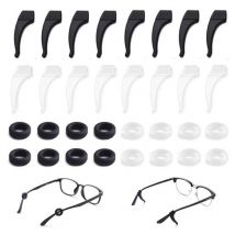 Rutschfester Brillenrahmen aus Silikon, Brillenhalter, weicher, rutschfester Brillenrahmen, bequeme Brillenohren aus Silikon, rutschfester