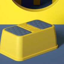 Rutschfester Toilettenhocker Für Kinder – Stabiler Gelber Kunststoff-tritthocker – Verhindert Umkippen