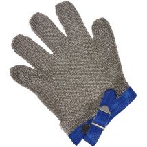 Ruvigrab - 6520, Guanto in rete d'acciaio inossidabile certificato EN1082, per macellaio