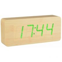 La Chaise Longue - Réveil Digital Led aspect Bois 21 cm