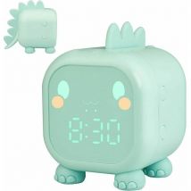 Ontway - Réveil Enfant Fille Garcons Dinosaure Lumineux Reveil Enfant Numerique Lampe Réveil Veilleuse Jour Nuit Enfant Réveil de la Maternelle