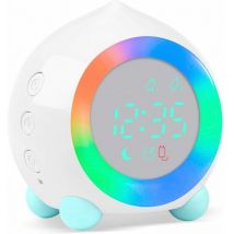 Soniatkia - Réveil Enfant Lumineux led Numerique Lampe Réveil Veilleuse Fille Garcons Jour Nuit Enfant Volume Réglable Snooze Réveil en usb Charge