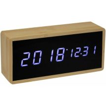 Réveil lumineux – Réveil LED bambou – Alimentation électrique, Largeur, Longueur, Couleur de la lumière, Hauteur, Poids – La Chaise Longue
