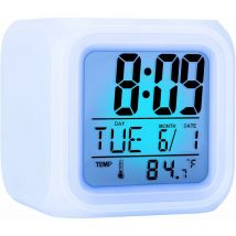 Réveil Numérique 7 Couleurs Changeantes led Nuit Réveil de Chevet avec Lumières pour Enfants Cadeau Anniversaire pour Filles Garons Femmes Adultes