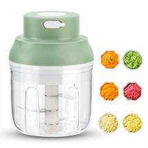 Hachoir Électrique Rechargeable Usb, Mini Coupe Legumes, Capacité De 250 Ml, Mini Hachoir De Cuisine Avec Chargeur Usb, Robot Mixeur, Idéal Pour 