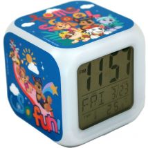 Kidslicencing - Réveil numérique carré Pat'patrouille - Bleu - 8x8x8cm