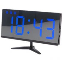 Réveil numérique, réveil led, affichage led avec 4 réglages de luminosité, température, date, ports de chargement usb, opération facile