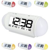 Réveil radiopiloté(e) Techno Line wt 499 blanc