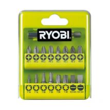Ryobi - RAK17SD Kit 17 Bits zum Schrauben 1/4' ph pz t Bithalter 60 mm