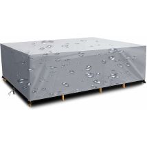 S-giant - Housse Salon de Jardin 420D Oxford Tissu pour Mobilier Housse de Table Imperméable Bâche de Protection avec Corde et Boucle Verrouillage