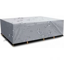 S-giant - Housse Salon de Jardin 420D Oxford Tissu pour Mobilier Housse de Table Imperméable Bâche de Protection avec Corde et Boucle Verrouillage