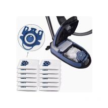 S-giant Sac à poussière compatible avec l'aspirateur Miele GN - Sac à poussière pour les séries C1/C3/S8FJM (10 pièces) - Kit de pièces avec