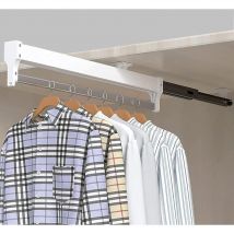 Tringle de Garde-Robe Extensible Extensible Rail de Cintre Rail de vêtements réglable de Garde-Robe (Size : 550mm) - S-giant