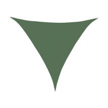 S-giant - Voile d'ombrage Imperméable Triangulaire 3.6x3.6x3.6m Toile Ombrage uv Protection pour Terrasse Jardin Extérieur-Vert foncé