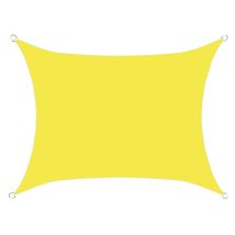 S-giant - Voile d'ombrage rectangulaire imperméable, 98% uv imperméable, extérieur cour patio jardin parking(Jaune fluorescent,2.5X3M)