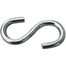 S-Haken 3,5x30 mm Hängehaken / Kleiderhaken Belastbar bis 30kg Stahl verzinkt