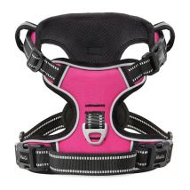 Linghhang - s, Hundegeschirr, reflektierendes Anti-Zug-Geschirr, Geschirr für kleine und mittelgroße Hunde mit gepolstertem Griff, 1 Schnalle am