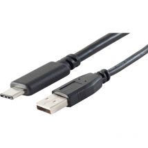 S-impuls Usb-a Adapterkabel Usb-c 2.0 Schwarz 1m
