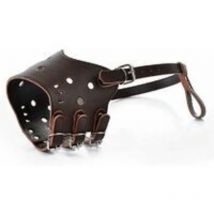 L-Muselière pour Chien en Cuir Muselière Anti-aboiement museau de Chien pour Les Chiens Grands Petite Moyenne