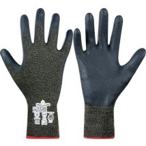 Kevlar Gloves, Nitrile Coated, Yellow/Black, Size 6 - Showa