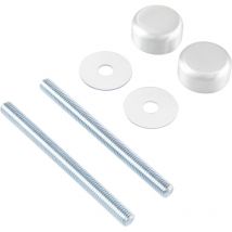 Befestigungszubehör S1 - einseitig, M8 x 140, silber eloxiert - KWS