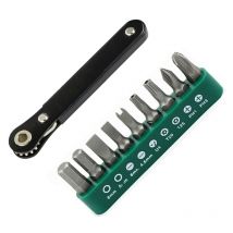 S2 Grade Front-Multifunktions-Ratschen-Bit-Set, Schraubendreher-Bits, 10 Stück Schlitzschrauben mit Phillips-Schlitz-Torx