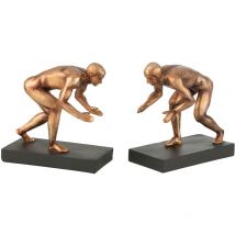 Serre-livres Sportifs en résine Or
