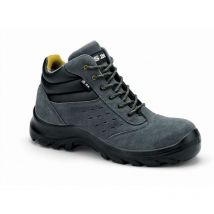 S24 copa S1P Sicherheitsschuhe - Graues Veloursspaltleder - Größe 48 - 5702