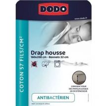 Dodo - Sábana bajera blanco 140 x 190 cm