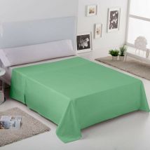 Estelia - Sábana Encimera combi liso 50/50 de EsTela 105 cm - Verde albahaca