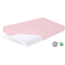 Babymatex - Sábana impermeable, base bambú rosa 70x140x10